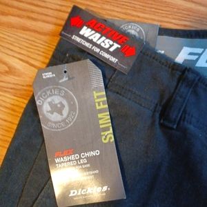 Dickies 33x32 mens slim straight stretch waist